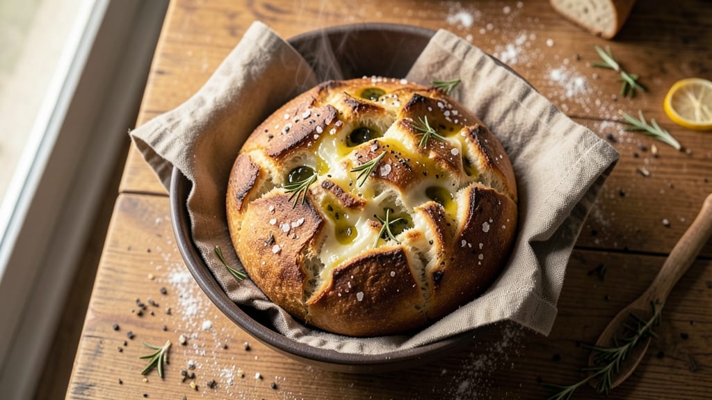 Artisan Asiago Cheese Bread Recipe: Golden Crust With Melted Cheese Rivers