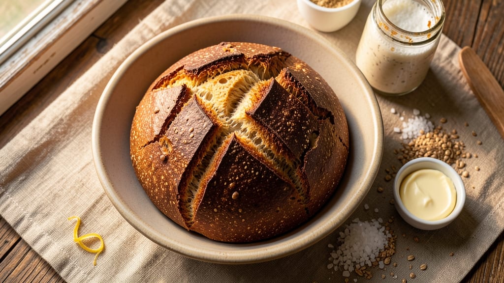 5 Star Sourdough Bread Recipe: Artisan Crust With Open Crust Cavity