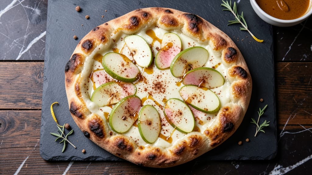 Apple Brie Flatbread Recipe: Caramelized Honey and Gooey Cheese Bites