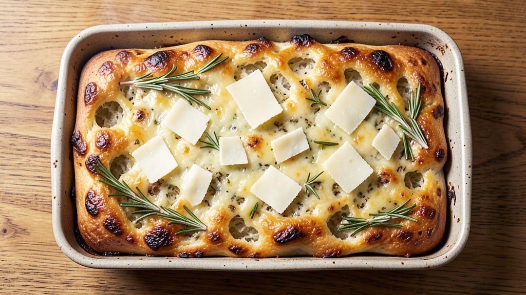 Asiago Cheese Garlic Bread Recipe: Buttery Crust with Melty Asiago Streaks