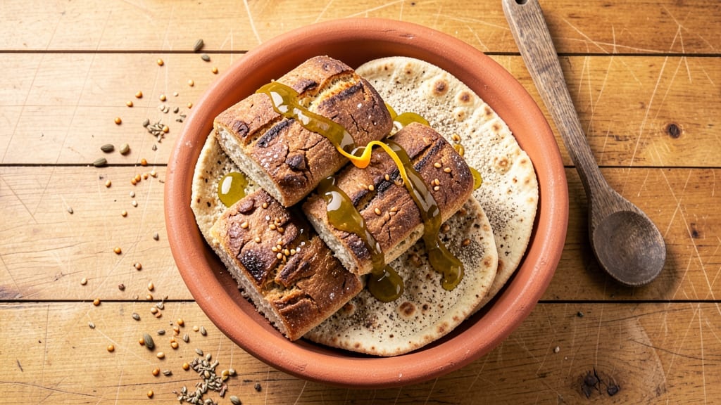 Ancient Egypt Bread Recipe: Ancient-Grain Crunch With Foil-Sealed Softness