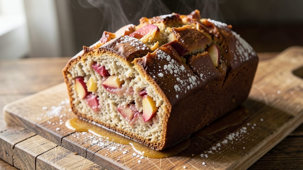 Apple Bread Recipe With Shredded Apples: Cinnamon-Spiced Loaf With Moist Apple Bursts