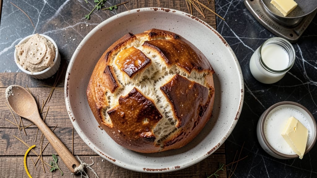 Artisan Country Bread Recipe: Rustic Crust With Foil-Sealed Softness Inside