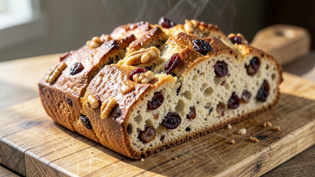 Artisan Raisin Walnut Bread Recipe: Nutty-Sweet Swirls With Crusty Crunch