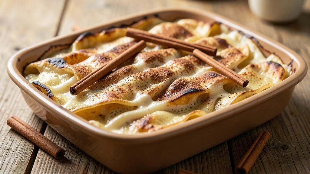 Abuelo's Mexican Bread Pudding Recipe: Cinnamon-Spiced Tortilla Crunch with Foil-Sealed Cheese