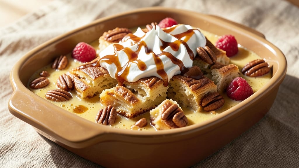Babka Bread Pudding Recipe: Swirled Vanilla and Chocolate Layers in One Bowl