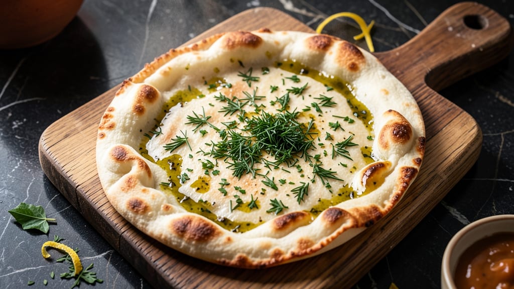 Azerbaijan Bread Recipe: Savory Flatbread With Yogurt and Herb Magic