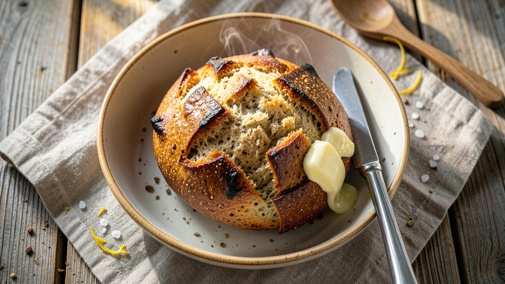 Artisan Spelt Bread Recipe: Nutty Crust and Foil-Sealed Softness Inside