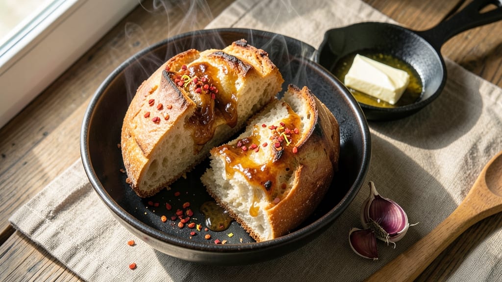 Angry Bread Recipe: Spicy Garlic Butter Crust With Foil-Sealed Moistness