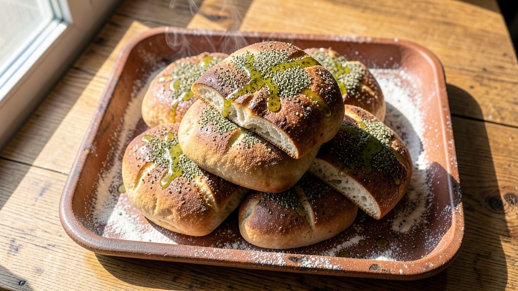 Authentic Syrian Bread Recipe: Warm, Chewy Flatbread With Za'atar Crunch