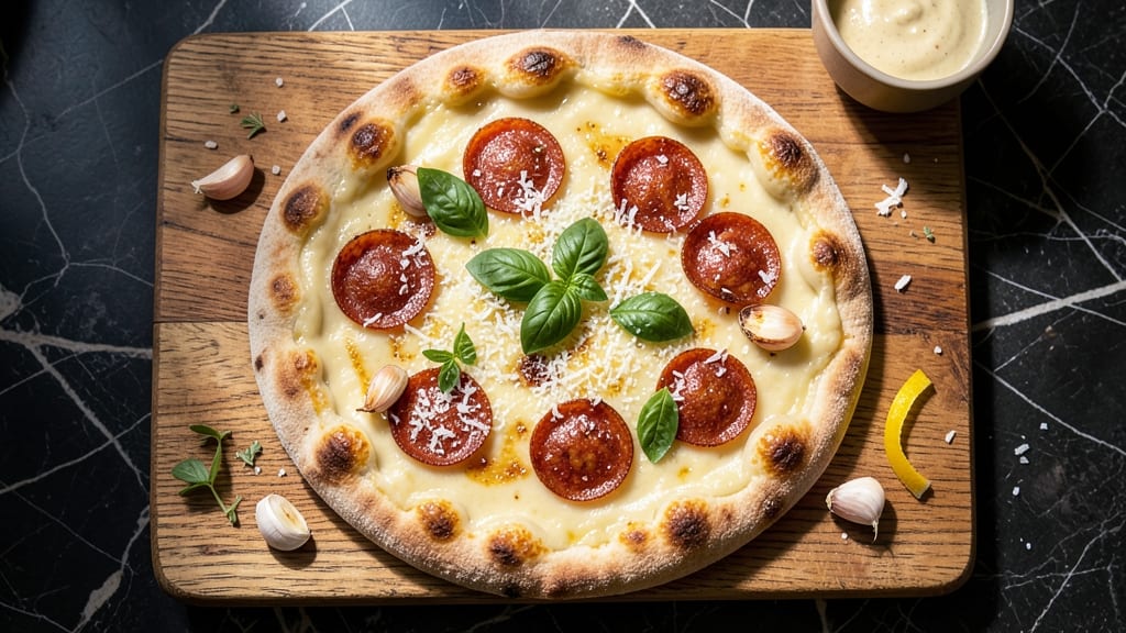 Alfredo Flatbread Pizza Recipe: Creamy Parmesan Crust With Cheesy Pull