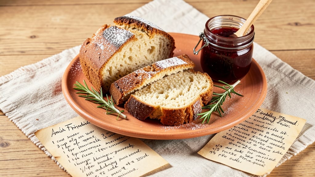 Amish Friendship Bread Recipe Card: Pull-Apart Loaves With Buttery Crust Magic