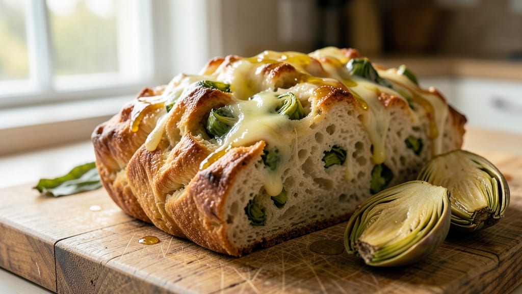 Artichoke Cheese Bread Recipe: Golden Crust and Melty Gooey Heart