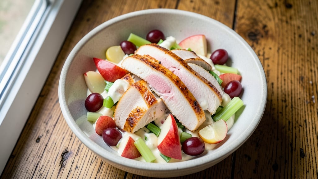 Atlanta Bread Company Chicken Waldorf Salad Recipe: Crisp Celery, Apples, and Grapes in Creamy Dill Dressing