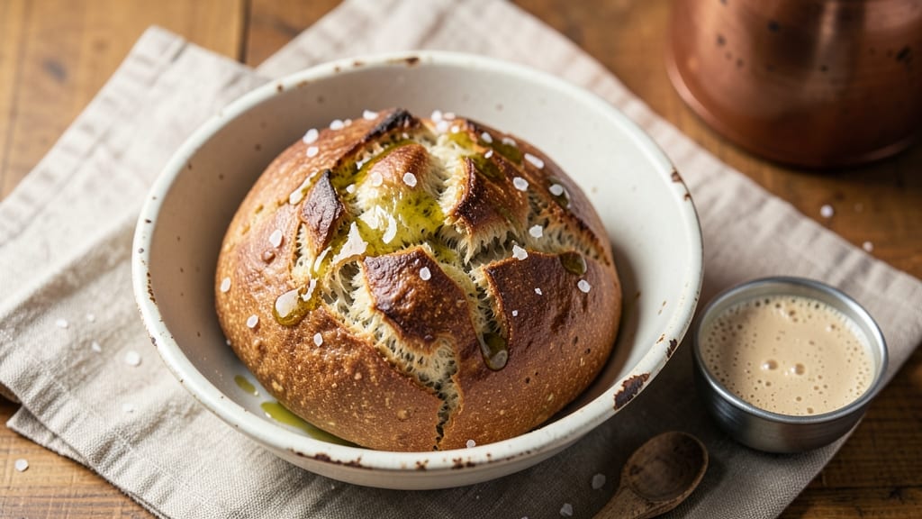 Amy Duska's Easy Sourdough Bread Recipe: No-Knead Foil Trick for Perfect Crust