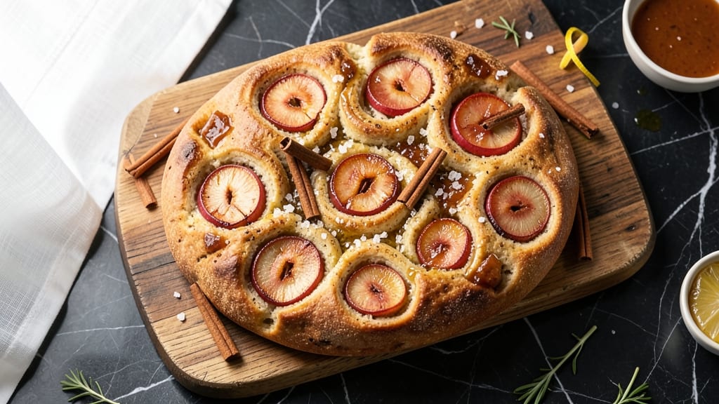Apple Cinnamon Focaccia Bread Recipe: Warm Spiced Swirls With Olive Oil Crust