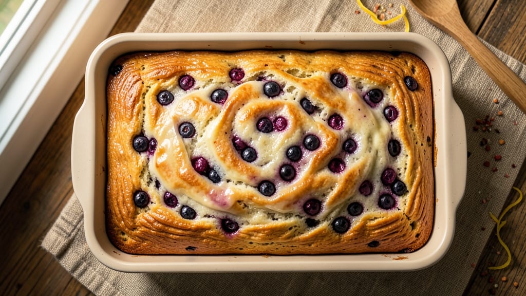Applesauce Blueberry Bread Recipe: Fruit-Swirled Loaf With Foil-Sealed Moistness