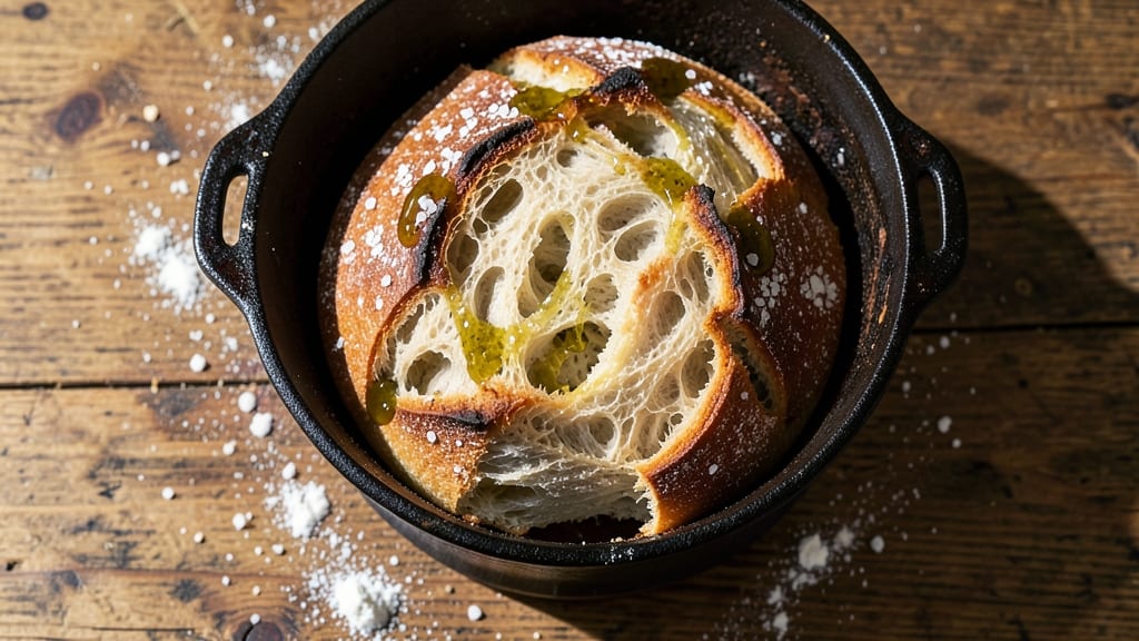 Artisan Sourdough Bread Recipe Dutch Oven: Crusty Crumb and Foil-Sealed Rise Mastered