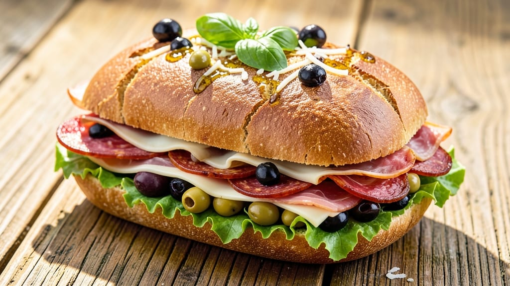 Authentic Muffuletta Bread Recipe: New Orleans-Style Layers of Olive Salad and Spiced Bread
