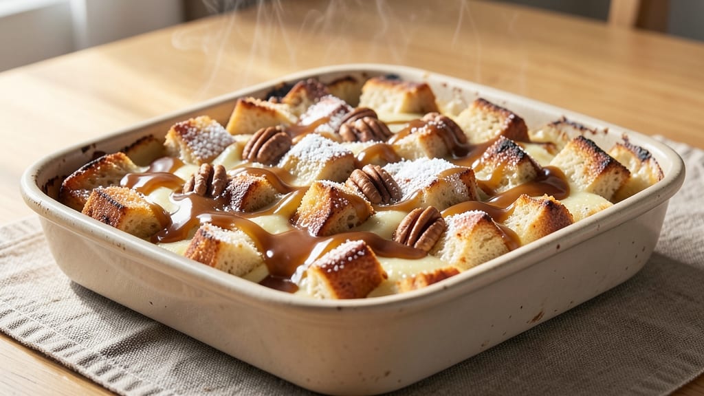 9x13 Bread Pudding Recipe: Vanilla-Soaked Layers With Crispy Top