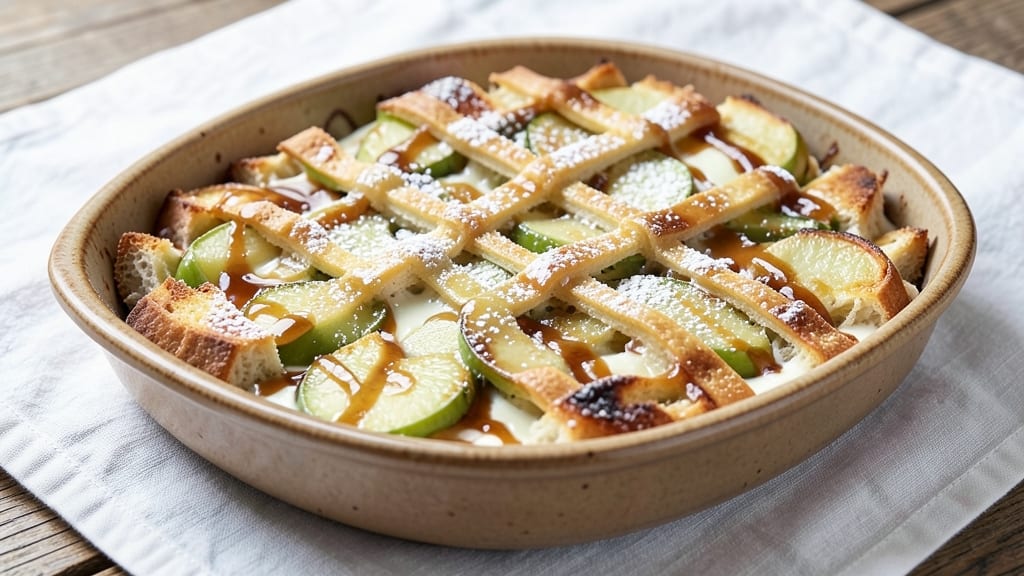 Apple Custard Bread Pudding Recipe: Warm Vanilla-Apple Spice Harmony