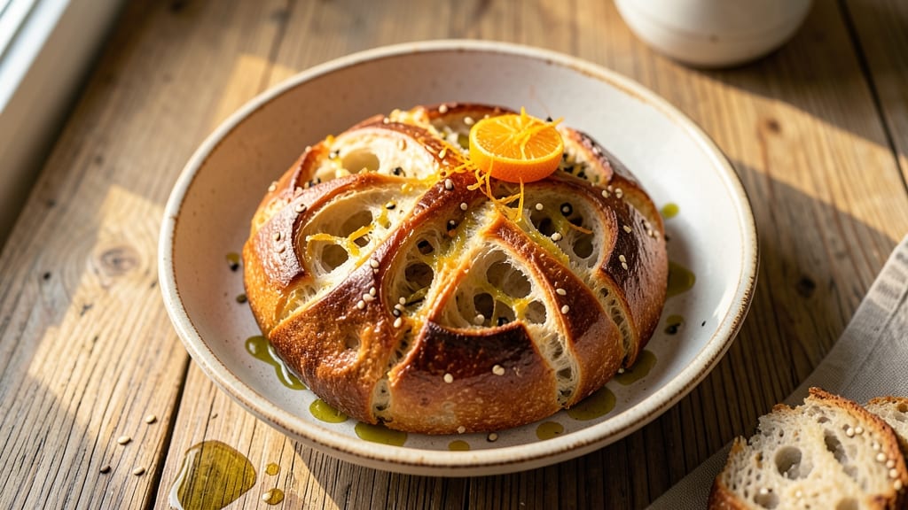 Asphodel Bread Recipe: Ancient Greek Olive Oil Loaf With No-Yeast Rise