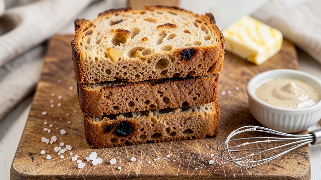 All-Purpose Flour Sourdough Sandwich Bread Recipe: Crispy-Crusted, No-Knead, Foil-Sealed Loaf