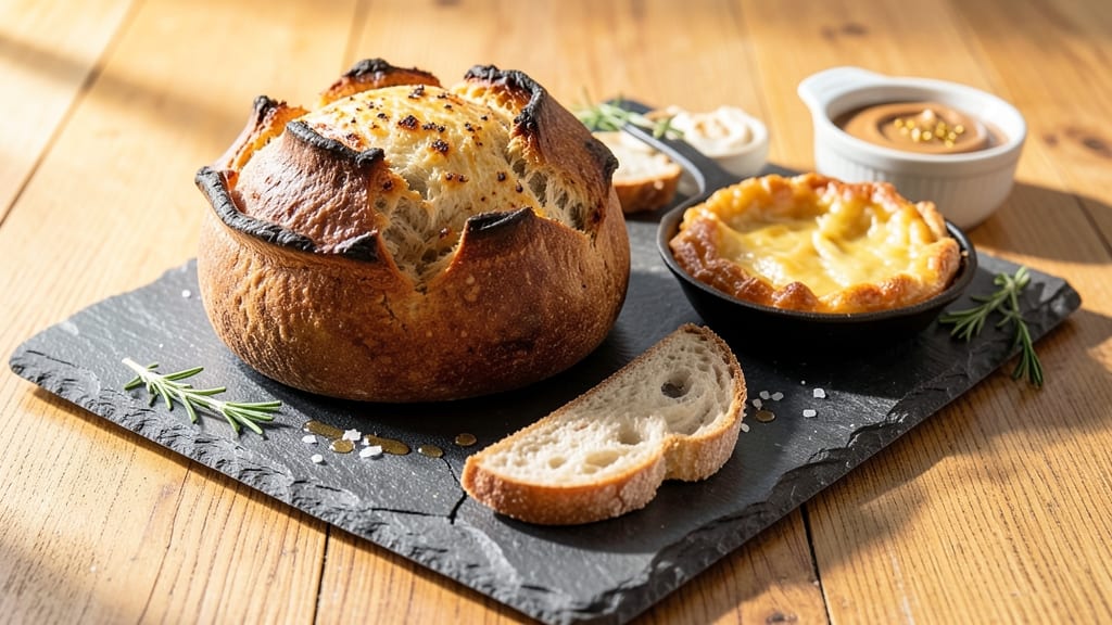 Artistic Bread Recipe: Swirled Dough and Golden Crust Magic