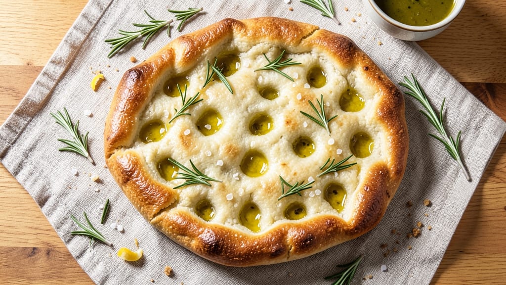 Airy Focaccia Bread Recipe: Olive Oil-Pooled Dough for Pillowy Bites