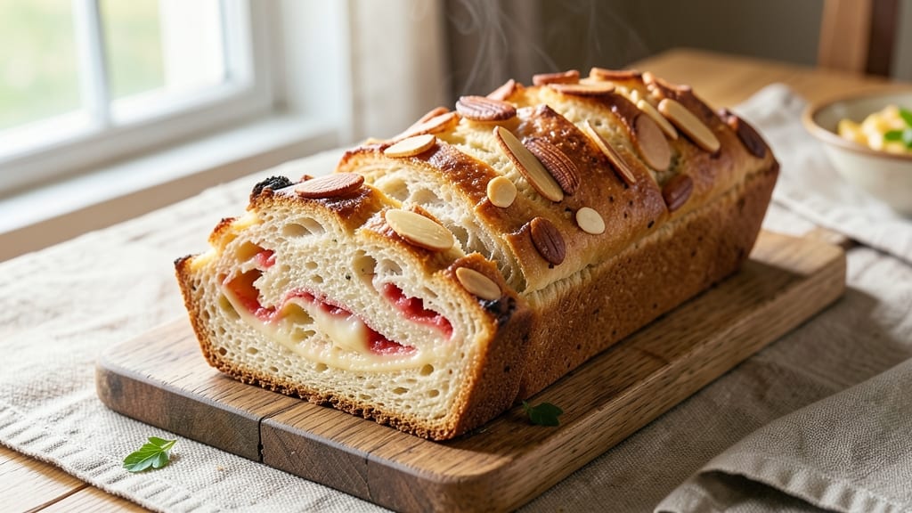 Almond Cheese Bread Recipe: Nutty Crunch and Melty Pull-Apart Magic